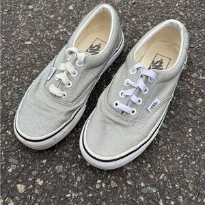 Vans Era Silver/True White Sparkles Unisex Shoes, Womens Sz 5.5, Men’s/Youth 4.0